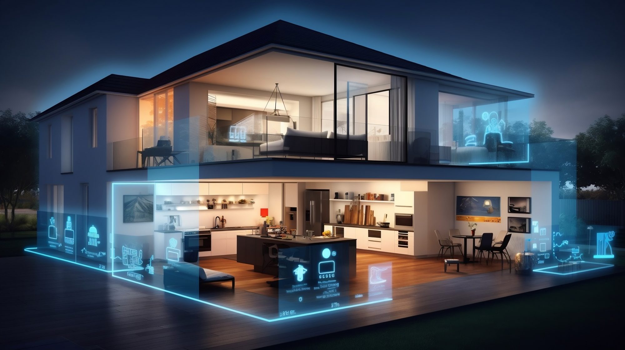 Smart home full-system cyber protection diagram