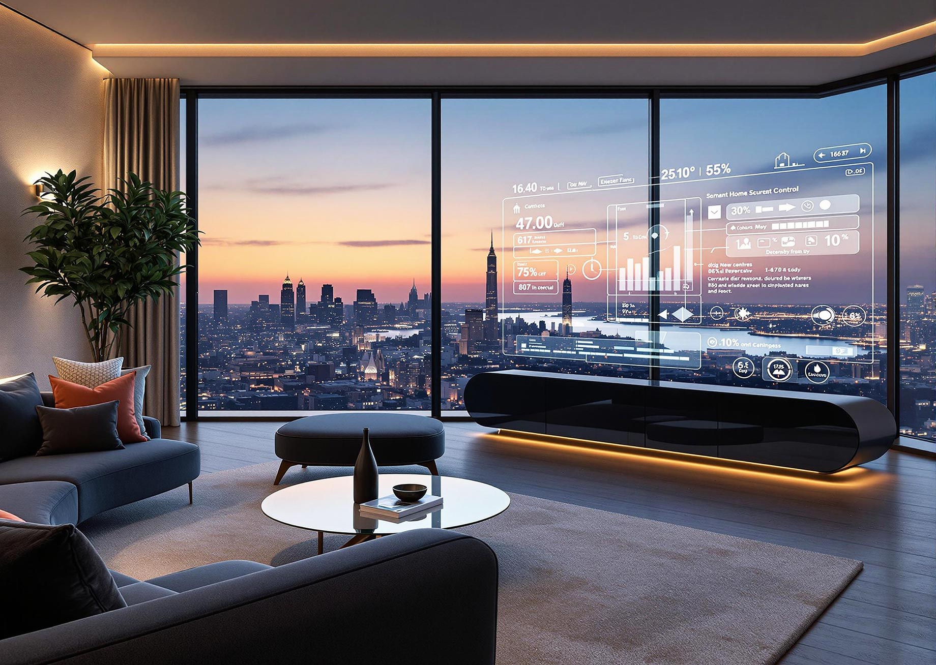 Gulfstream private jet interior with luxury seating and workspace